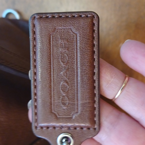 Coach Ashley brown leather satchel purse no. L1049-F15445 - Picture 3 of 13